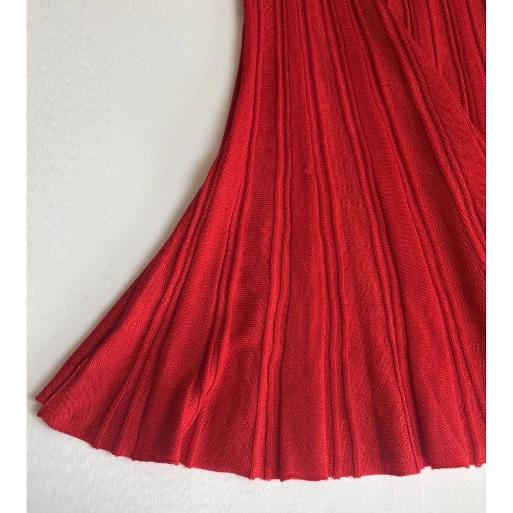 Torrid Red Ribbed Short Sleeve Sweater Skater Dress NWT Size 00‎ 10724865 - Picture 12 of 12
